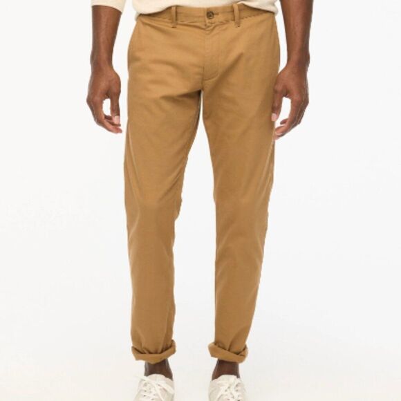 NWT J. CREW Flex Chino Pant Slim brown size 36x32 - Picture 1 of 9